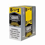 SHOW - SHOW CIGARILLOS 5 FOR $1 BLACK NATURAL